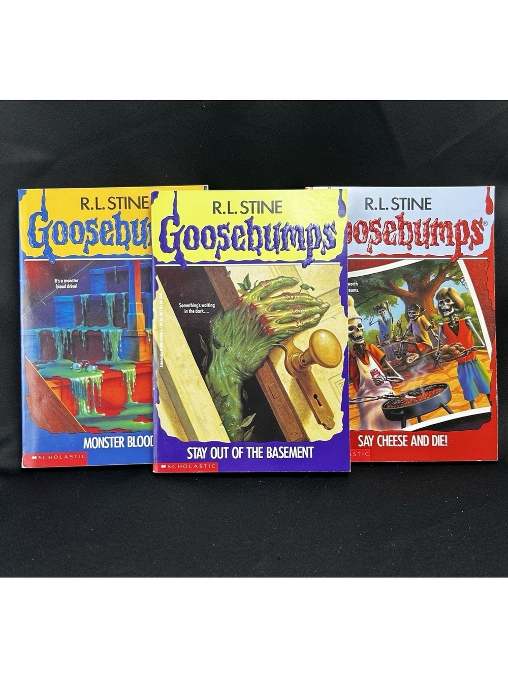 Goosebumps #2 #3 #4 Stay Out of Basement Monster Blood Say Cheese and Die 1992